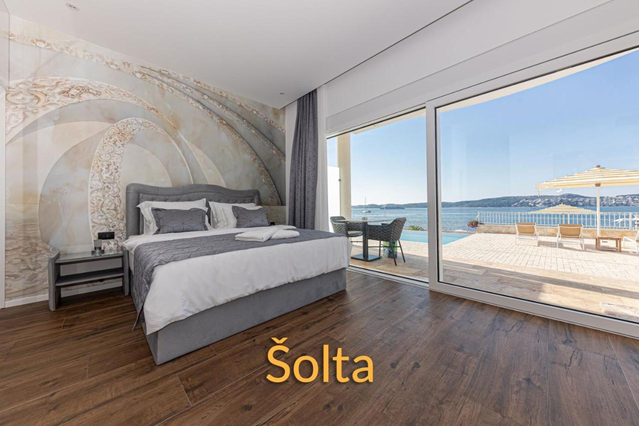 Villa Bella Vista Am Meer Trogir Eksteriør billede